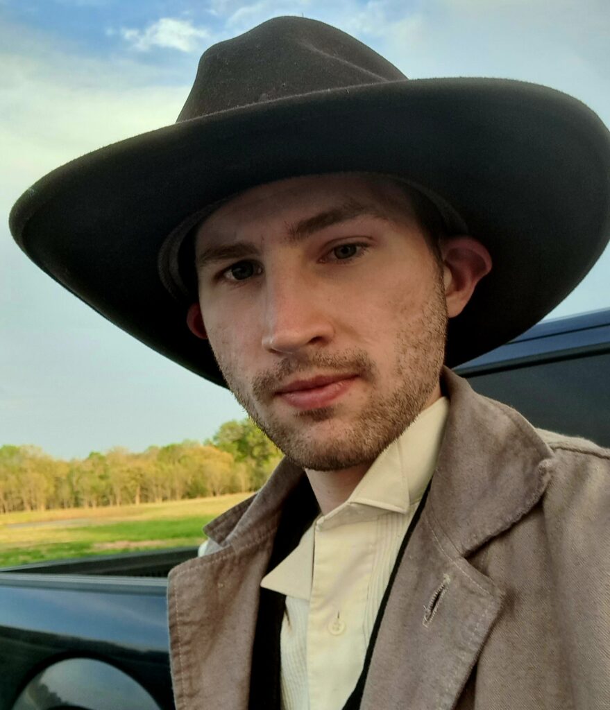 Johannes Becht on set of Resurrection Road